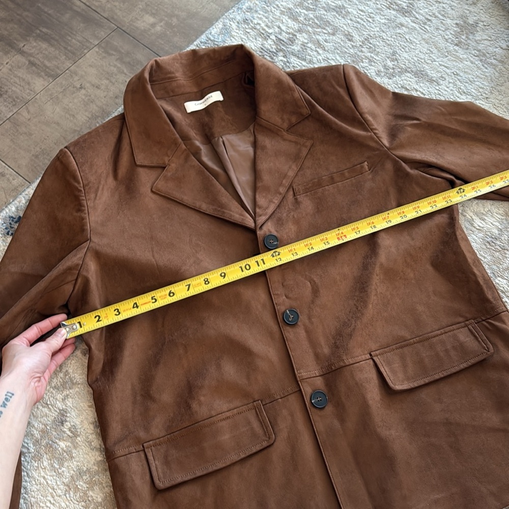 Brown Suede Blazer for Women - Picture 10 of 10